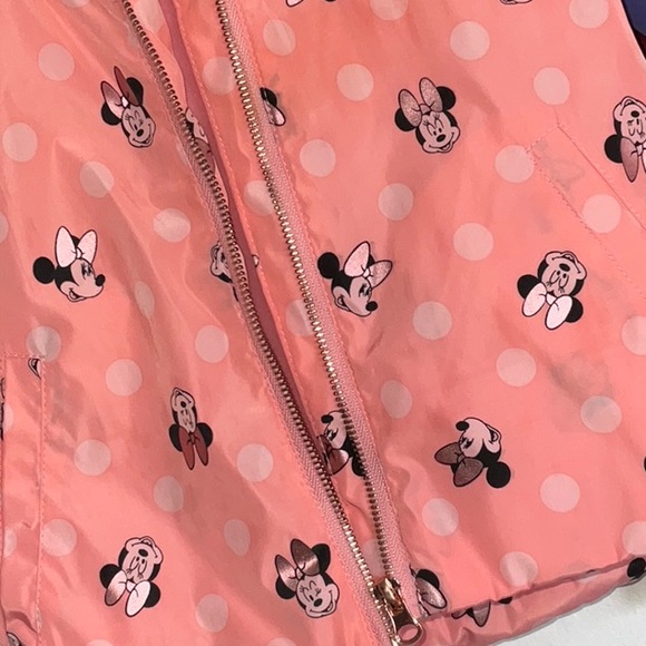 DISNEY MINNIE MOUSE EARS HOODED ROSE GOLD PINK RAINCOAT SIZE 4 - Picture 14 of 14